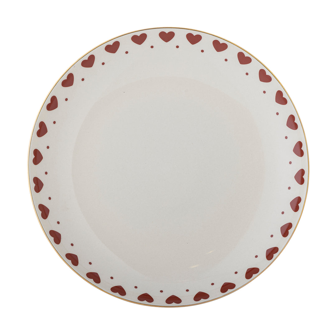Assiette Jolly coeurs Bloomingville