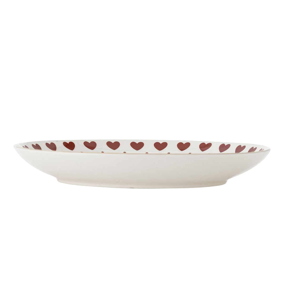 Assiette Jolly coeurs Bloomingville