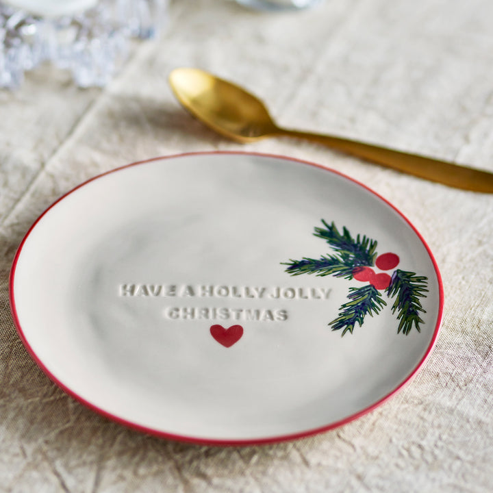 Assiette Jovida Holly Jolly Christmas Bloomingville