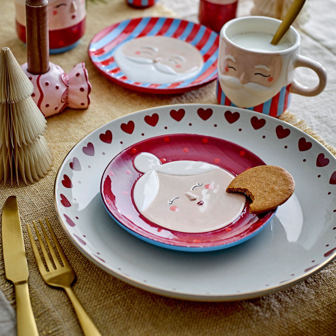 Assiette Jolly coeurs Bloomingville