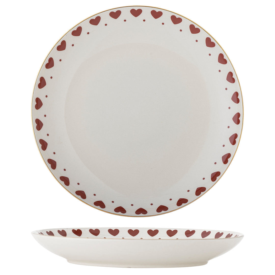 Assiette Jolly coeurs Bloomingville