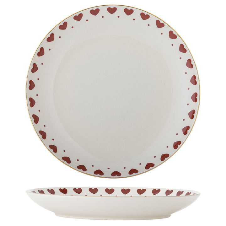 Assiette Jolly coeurs Bloomingville