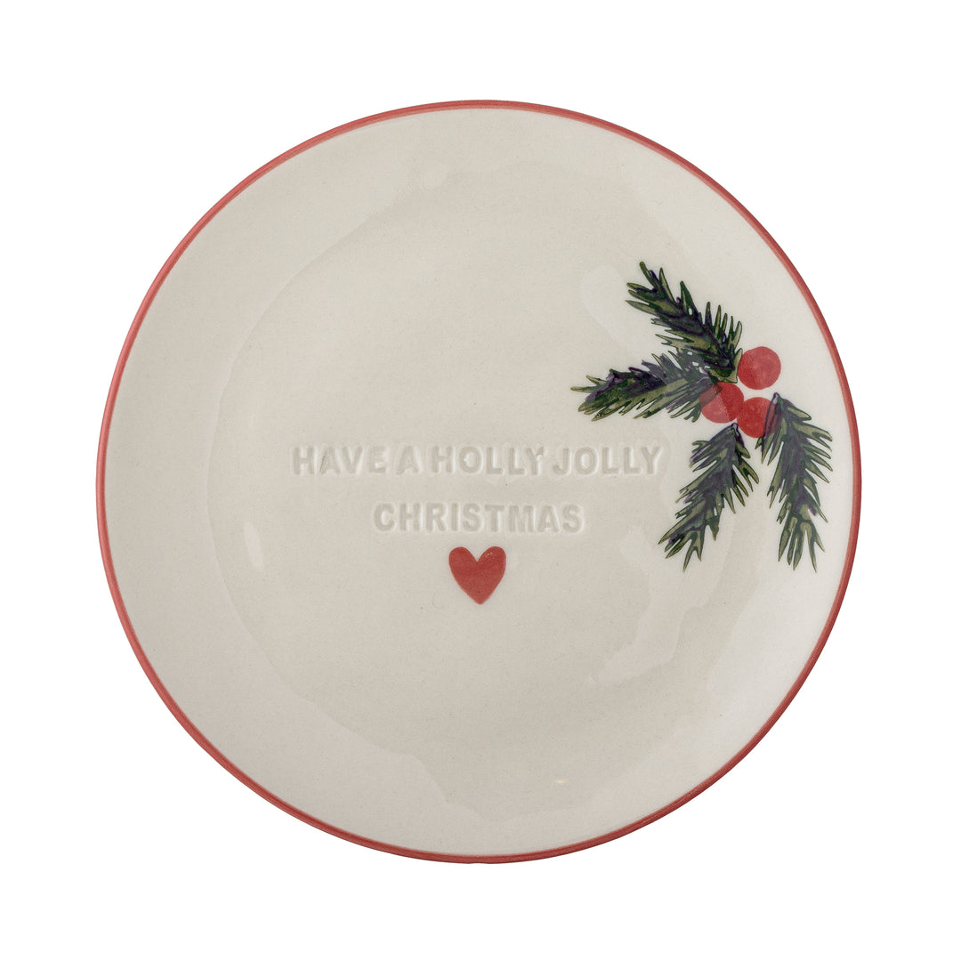 Assiette Jovida Holly Jolly Christmas Bloomingville