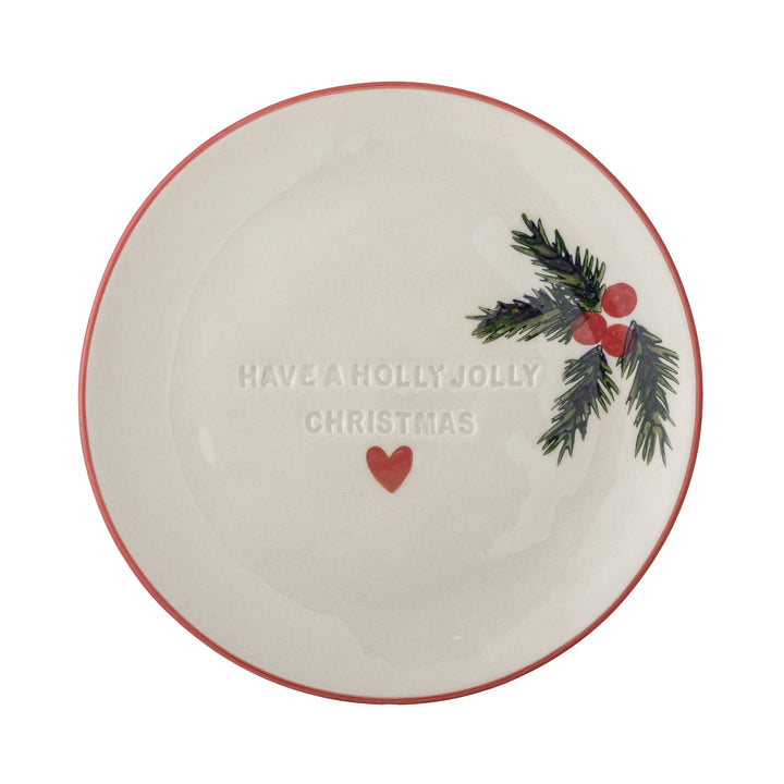 Assiette Jovida Holly Jolly Christmas Bloomingville