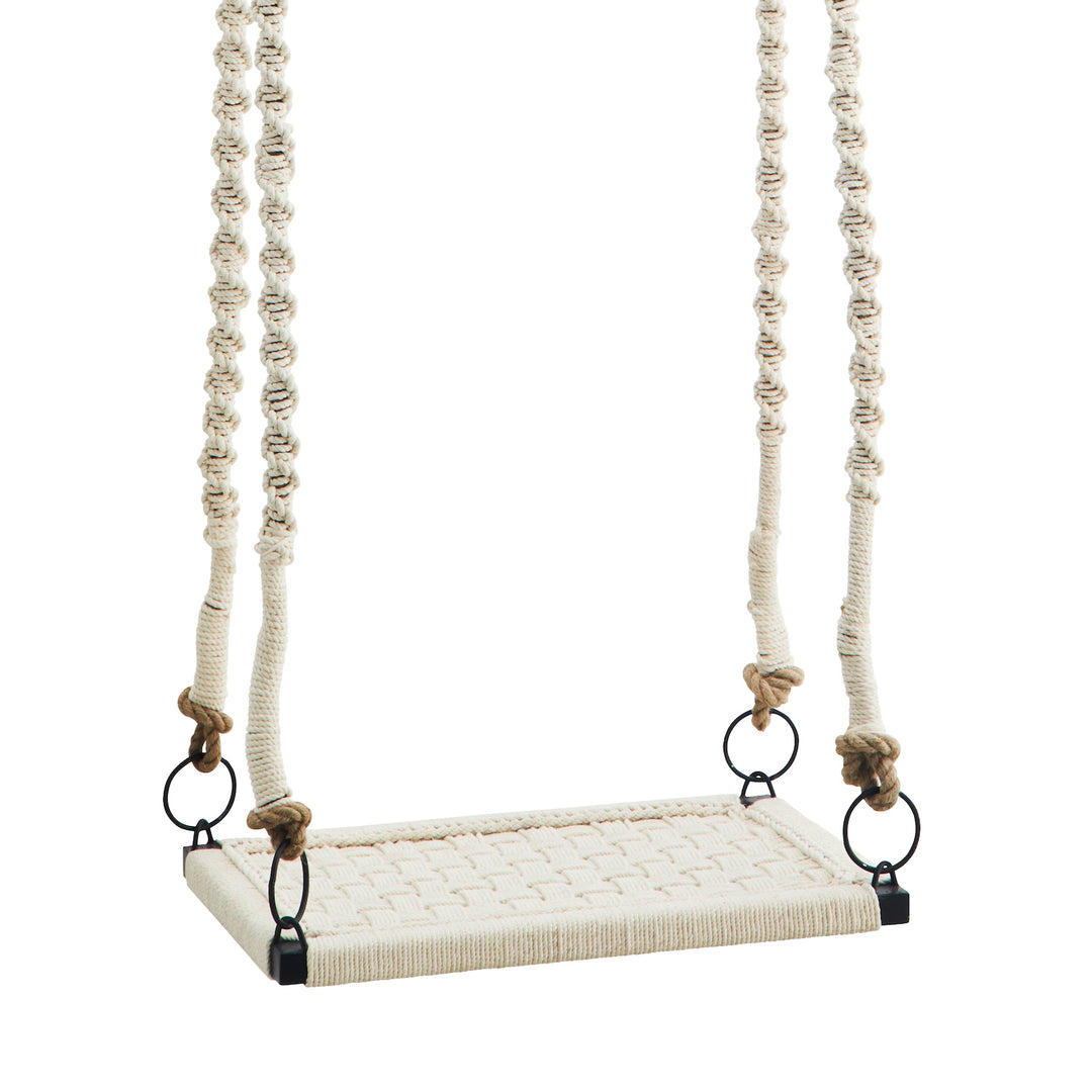 White braided cotton swing "Madam Stoltz"