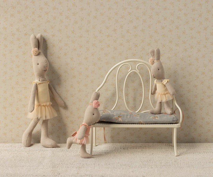 Banc vintage blanc "Maileg"