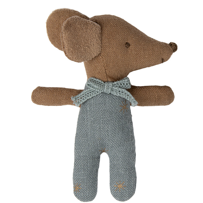 Blue "Maileg" baby mouse
