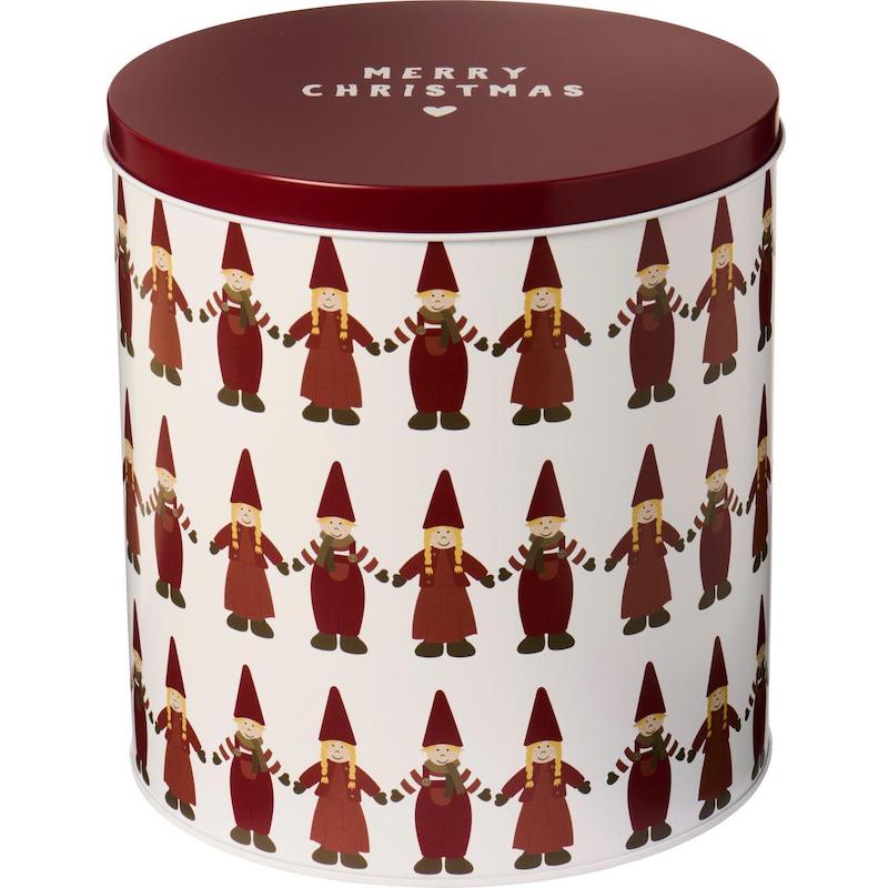 Boîte à gâteaux rondes avec lutins