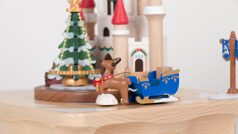 "Wooderful Life" Christmas Castle Music Box