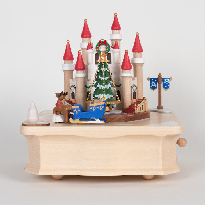 "Wooderful Life" Christmas Castle Music Box