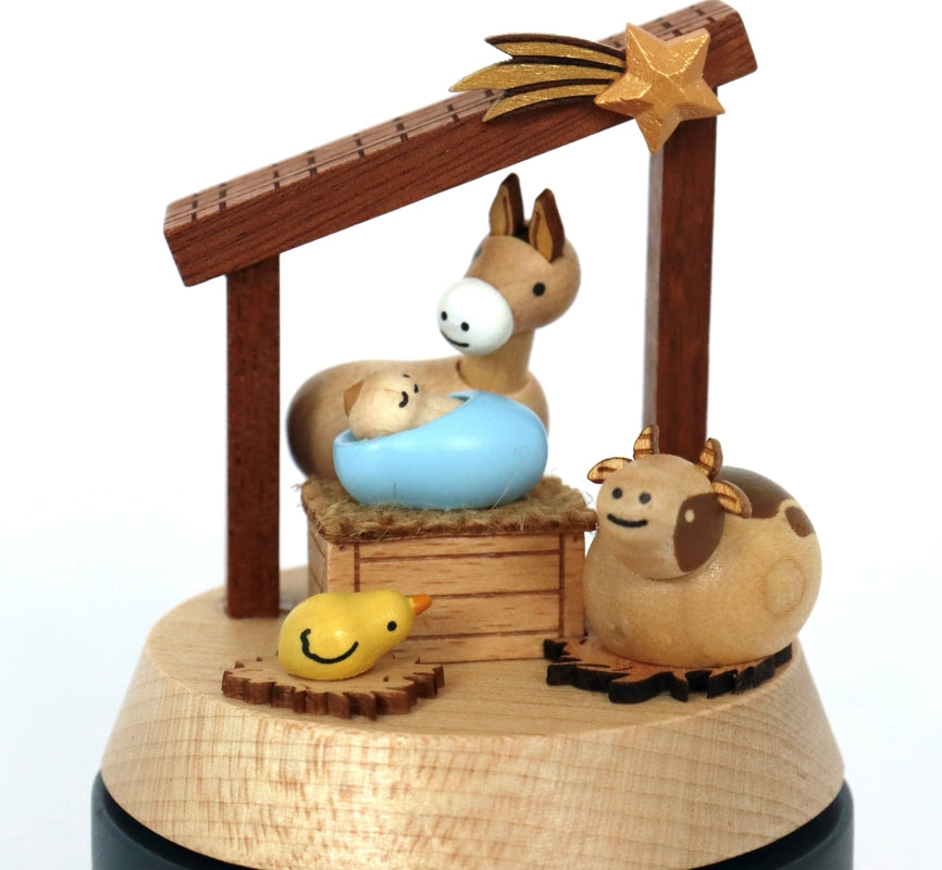 Little Nativity music box "Wooderful life"