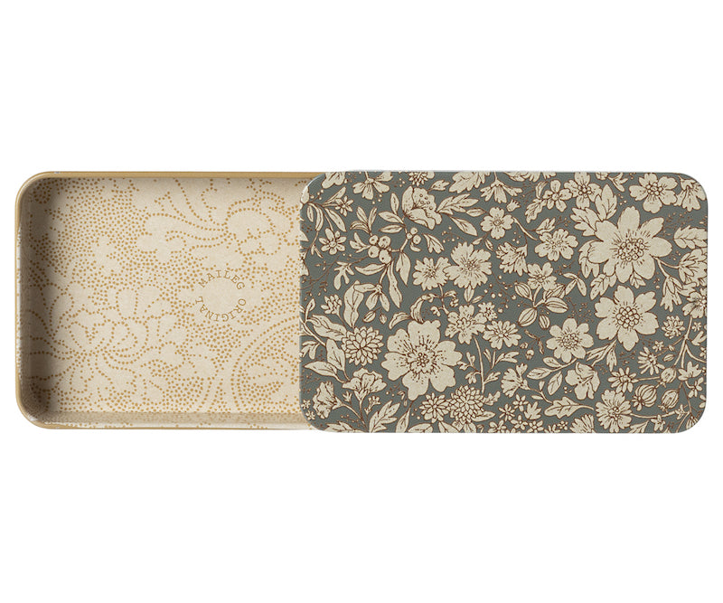 Petite boîte bleue à fleurs "Maileg"