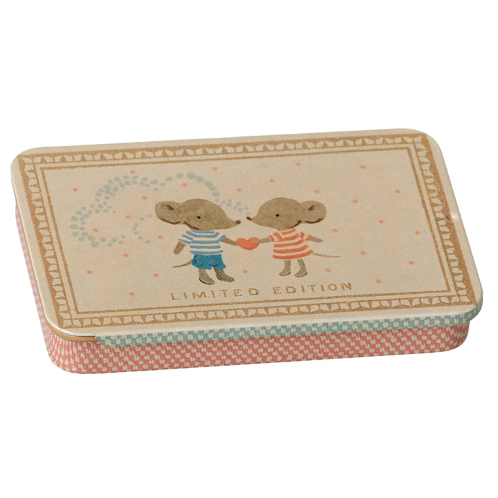 Boîte coulissante souris coeur Maileg