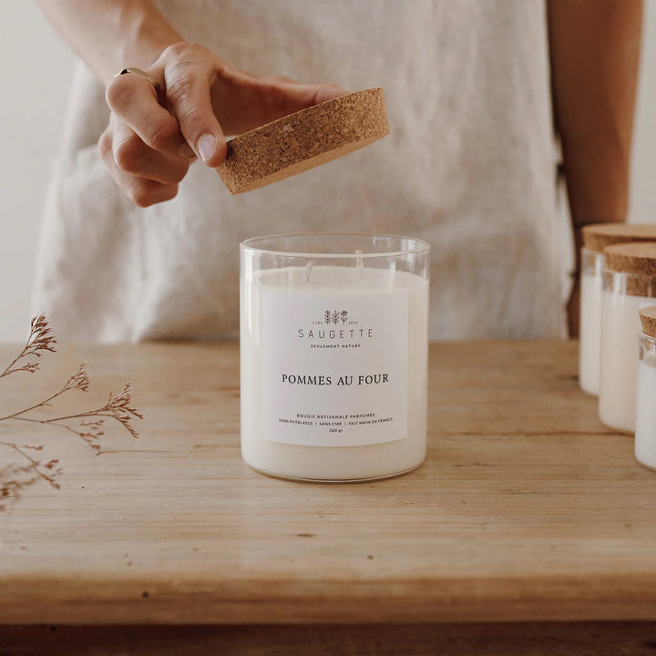 Bougie parfumée pommes au four