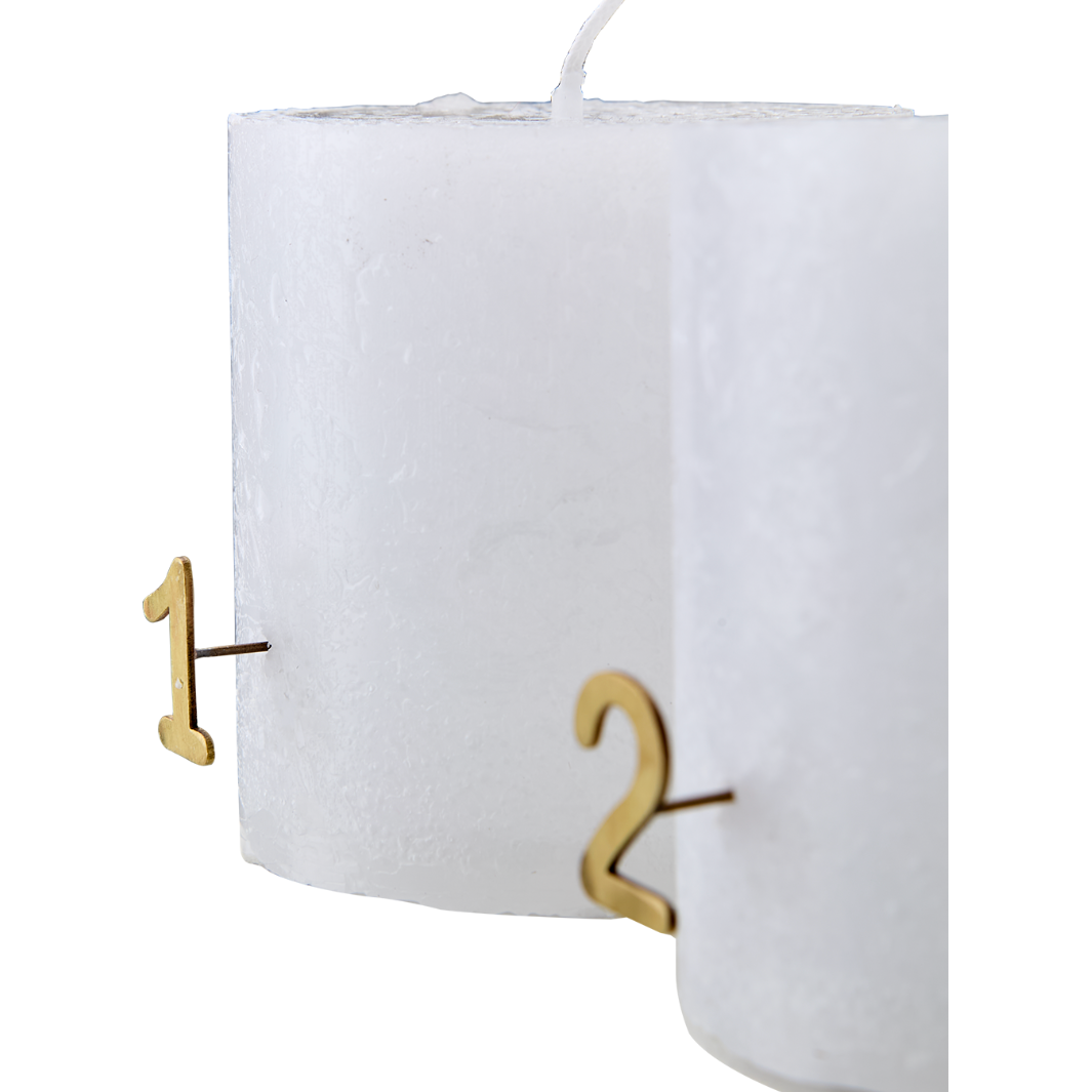 Lot de 4 pins doré pour bougie de l'avent