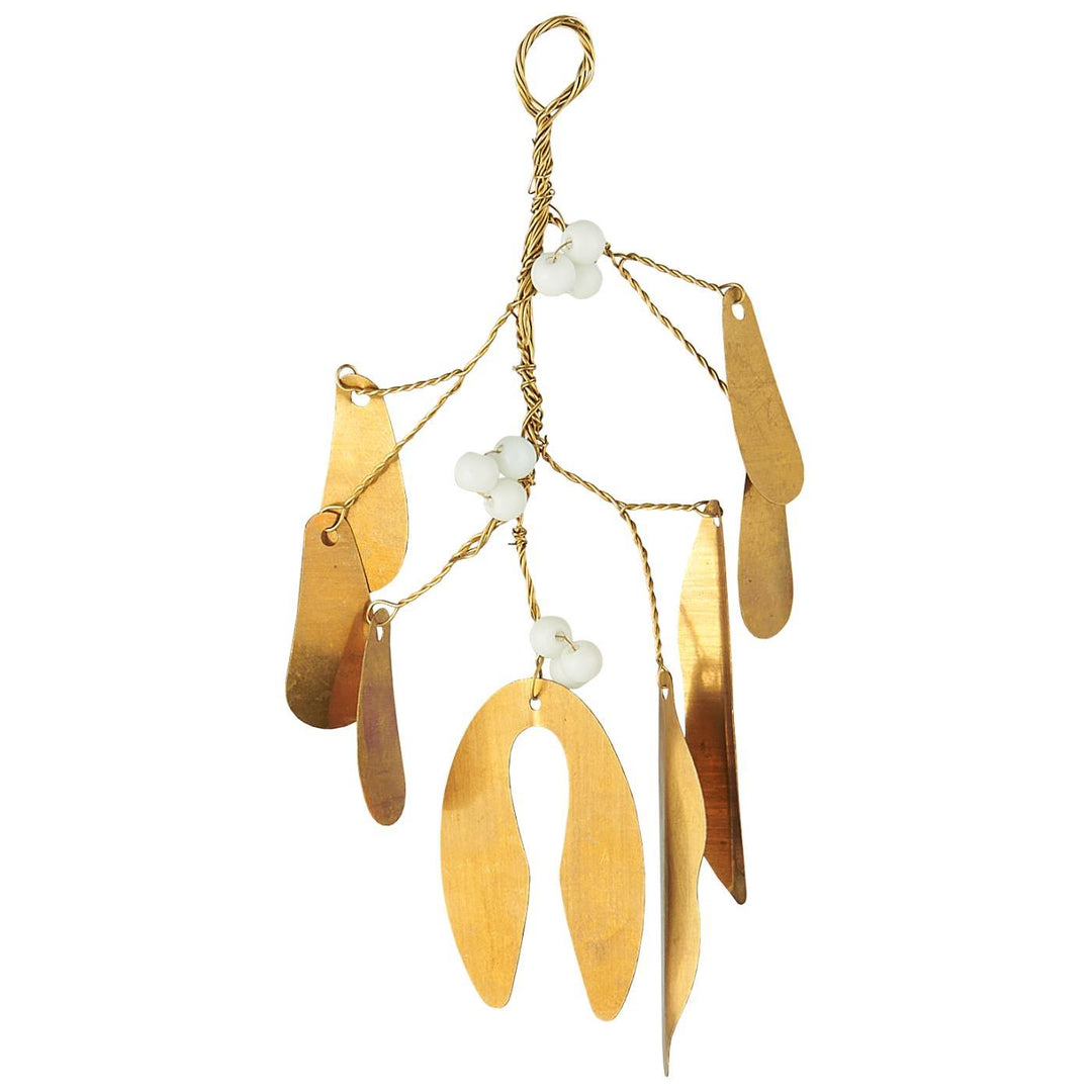 Branche de gui en laiton et perles IB Laursen