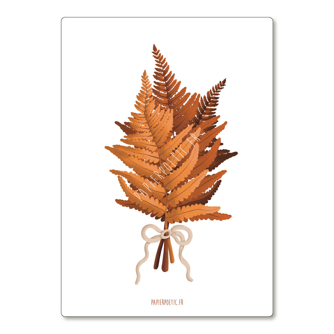 Carte bouquet d'automne Papier poetic