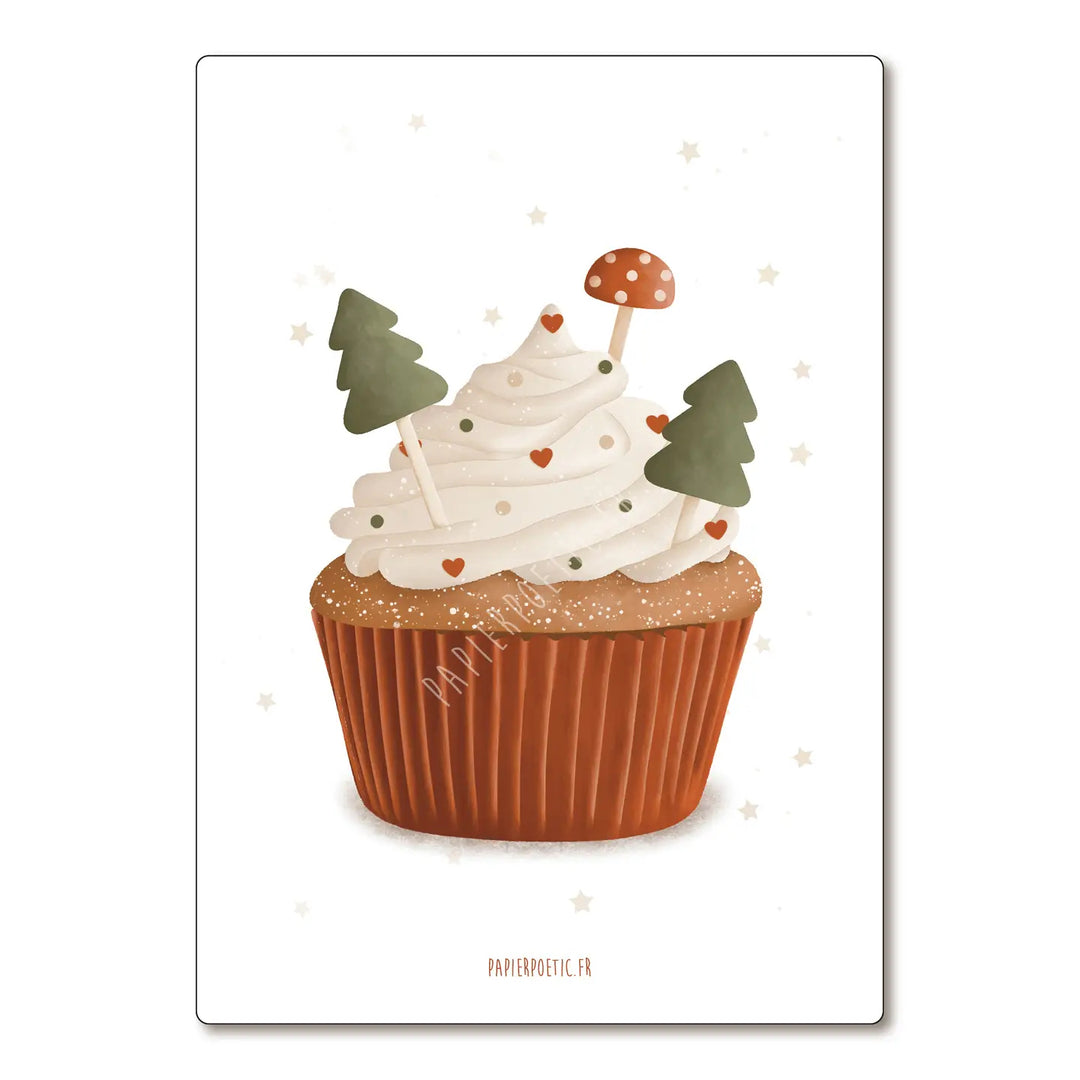 Carte Cupcake Papier poétic
