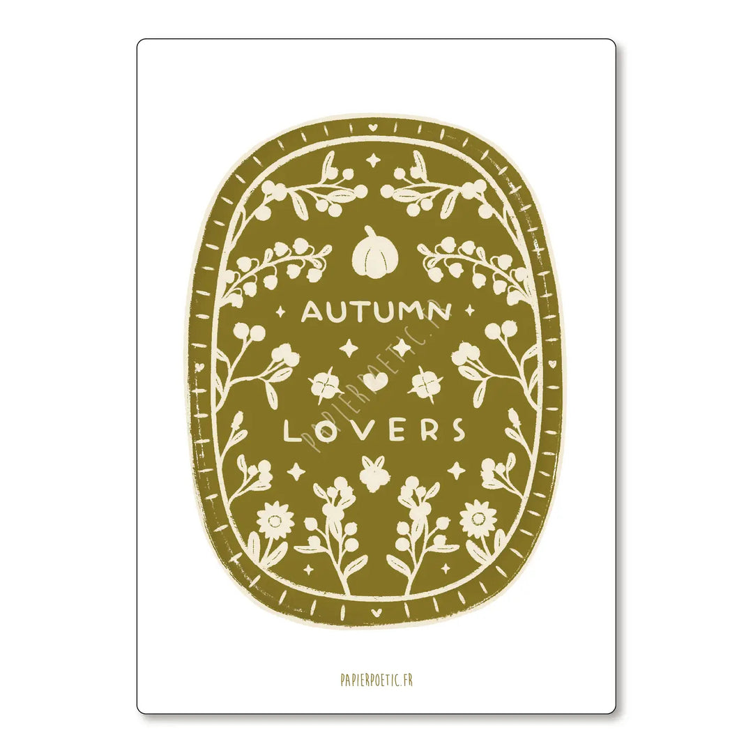 Carte autumn lovers Papier Poetic