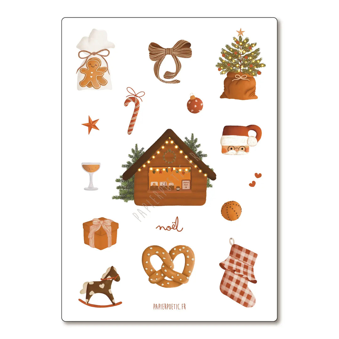 Carte Ambiance de Noël Papier poétic