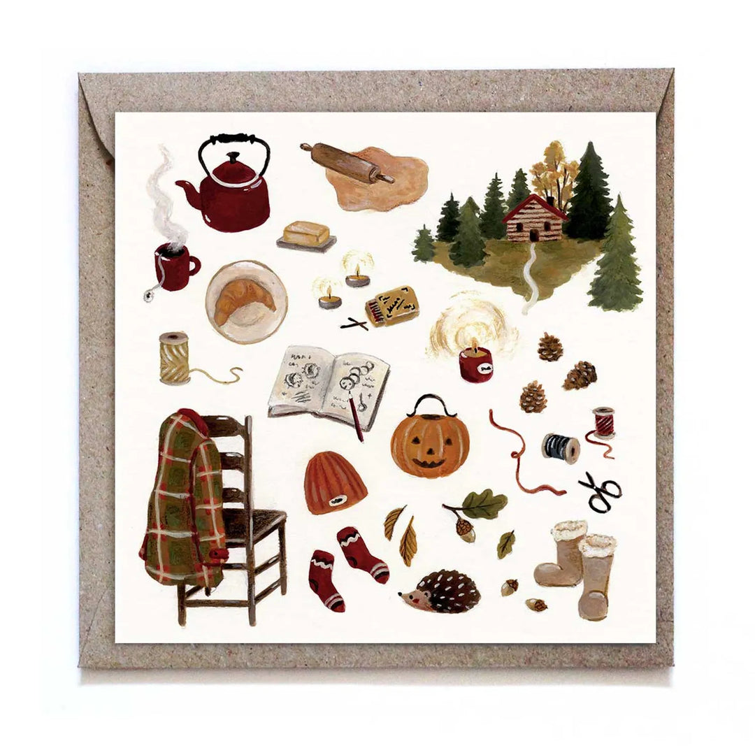 Carte postale "Cocon d'automne"