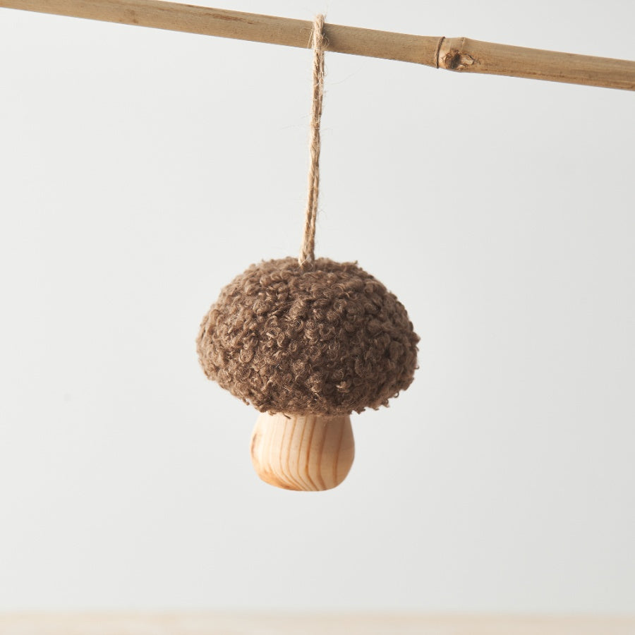 Champignon laine et bois
