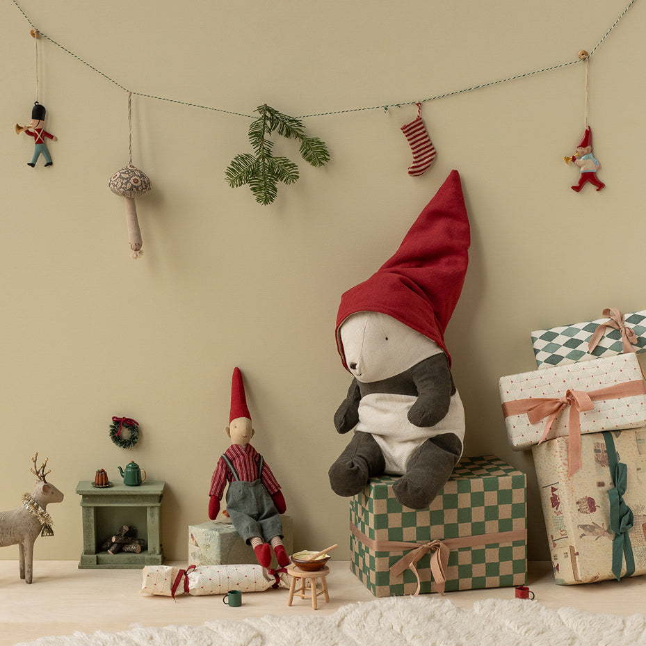 Lutin pixy avec trompette Maileg