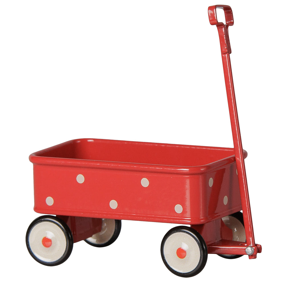 Chariot rouge à pois Maileg