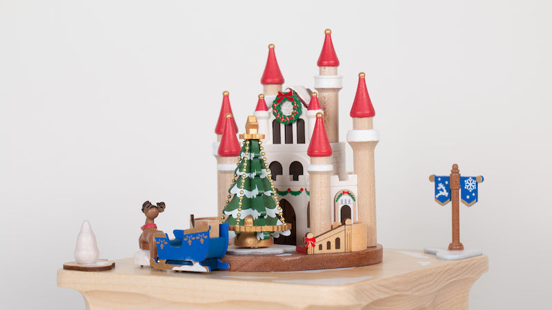 "Wooderful Life" Christmas Castle Music Box