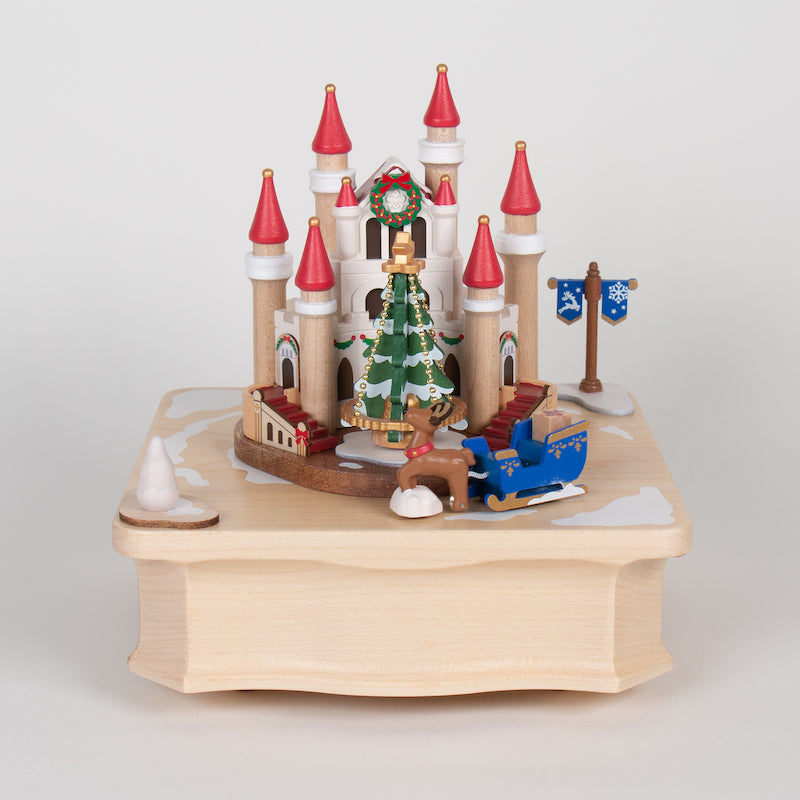 "Wooderful Life" Christmas Castle Music Box