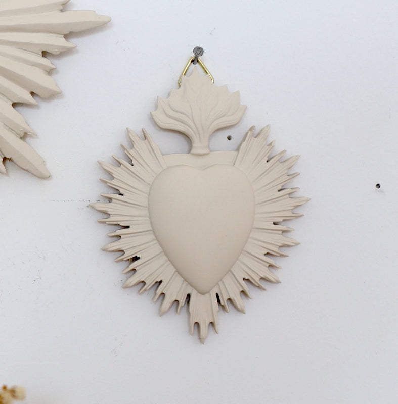 Sand ex-voto heart - large model