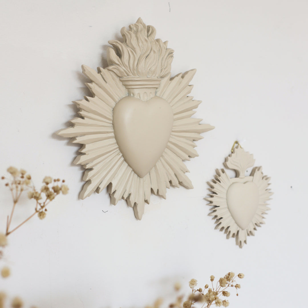 Sand ex-voto heart - large model
