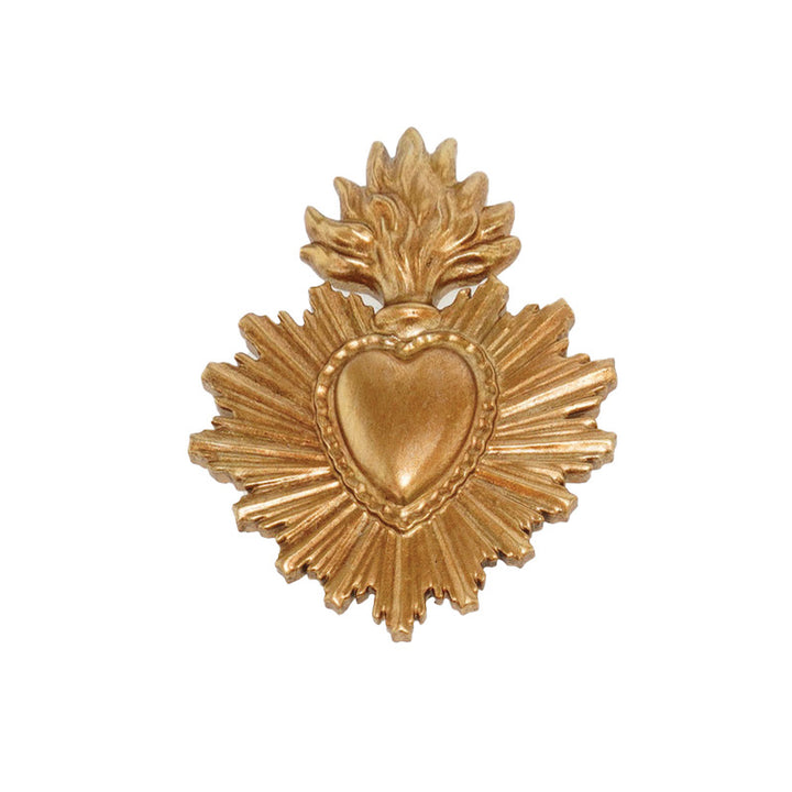 Small gilded ex-voto heart