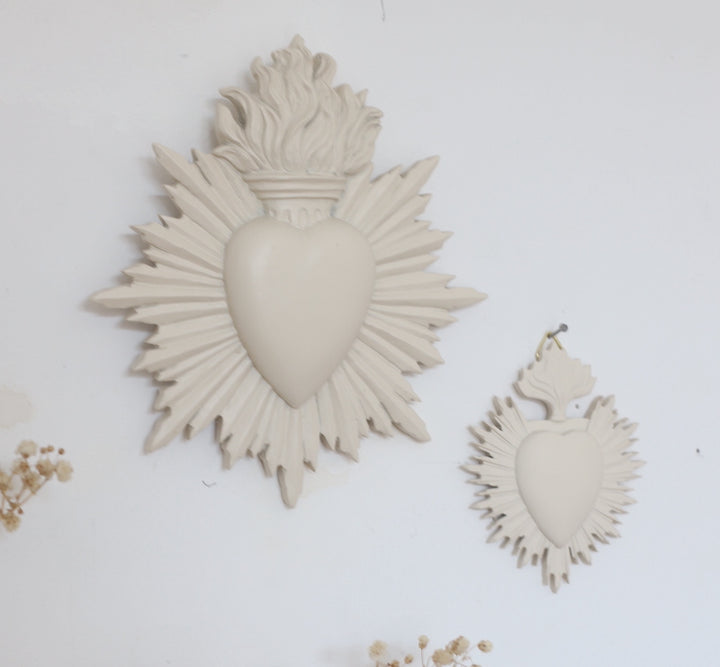 Sand ex-voto heart - large model