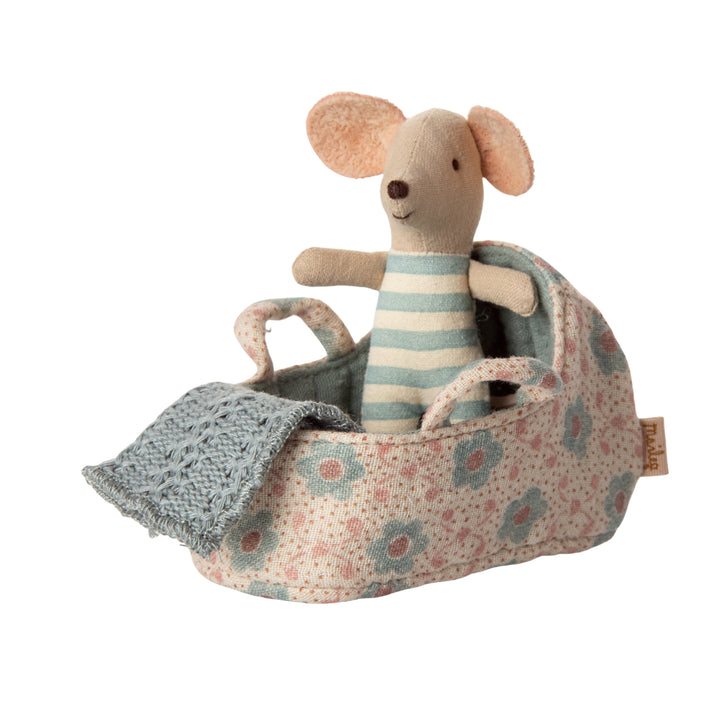 Couffin pour bébé souris bleu Maileg