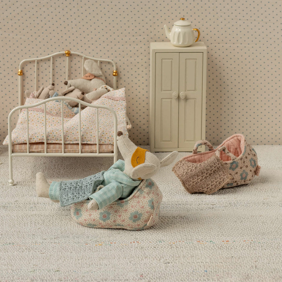 Couffin pour bébé souris bleu Maileg