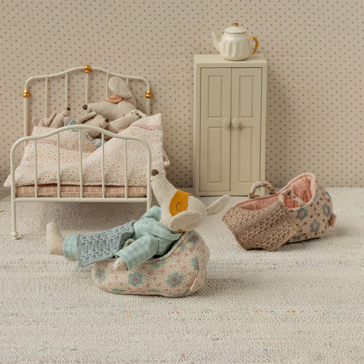 Couffin pour bébé souris bleu Maileg
