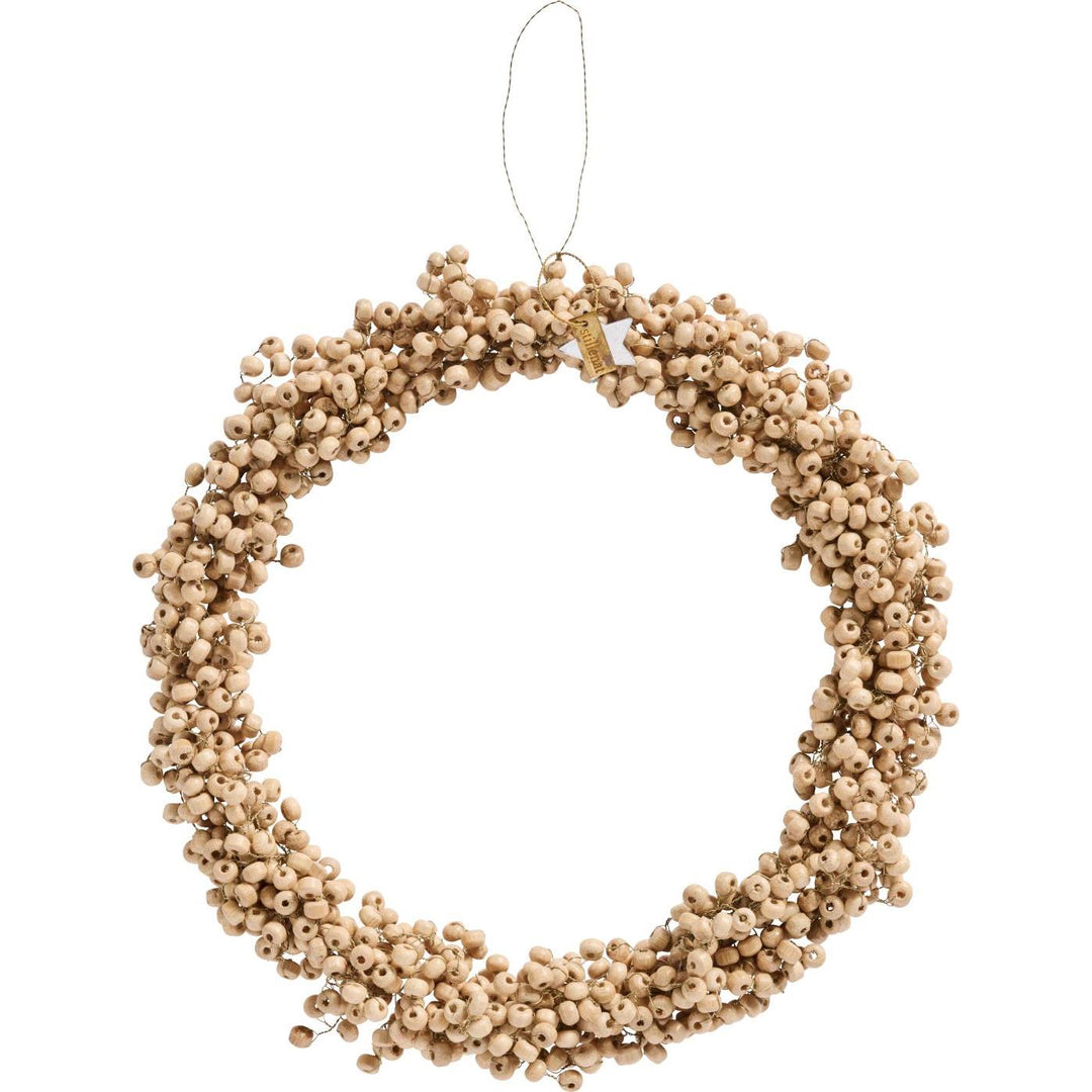 Couronne de perles de bois - Disponible en 2 tailles