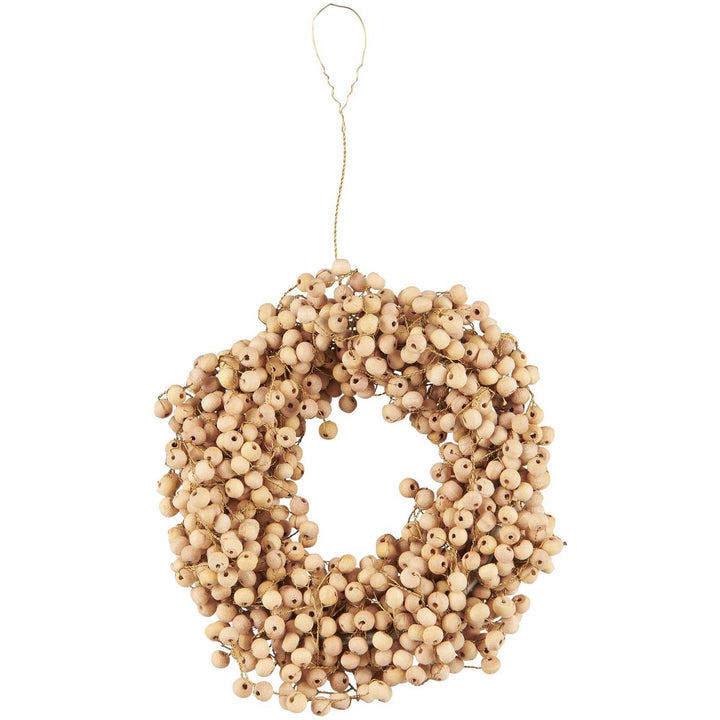Couronne de perles de bois - Disponible en 2 tailles