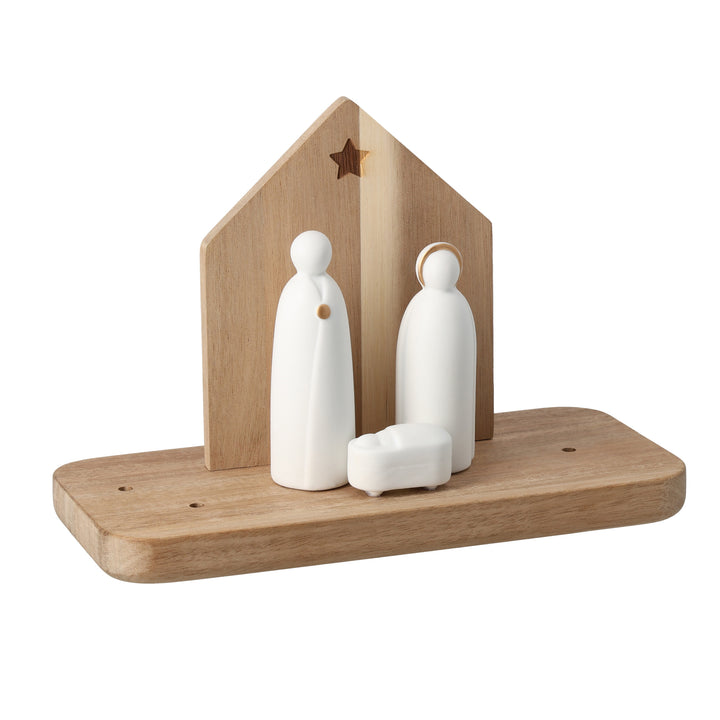 Crèche de Noël Räder Porcelaine et Bois