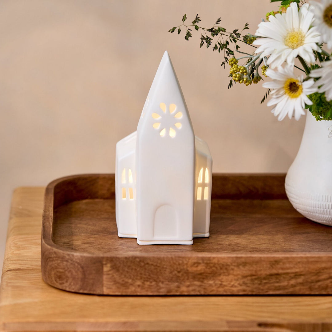 Eglise Rader photophore blanche