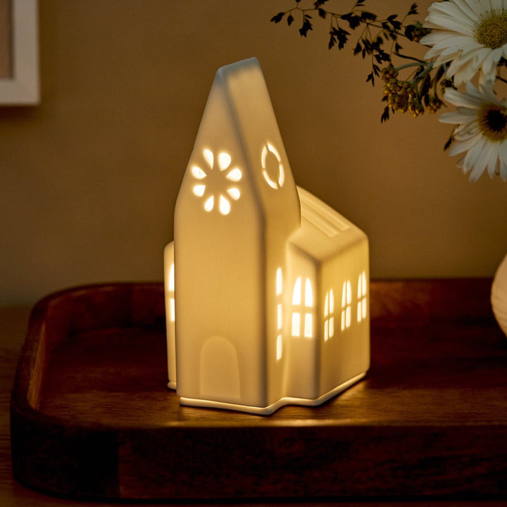 Eglise Rader photophore blanche