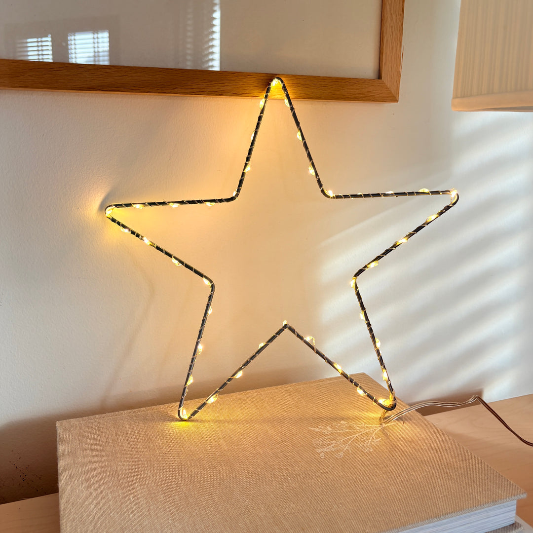 Grey LED light-up star