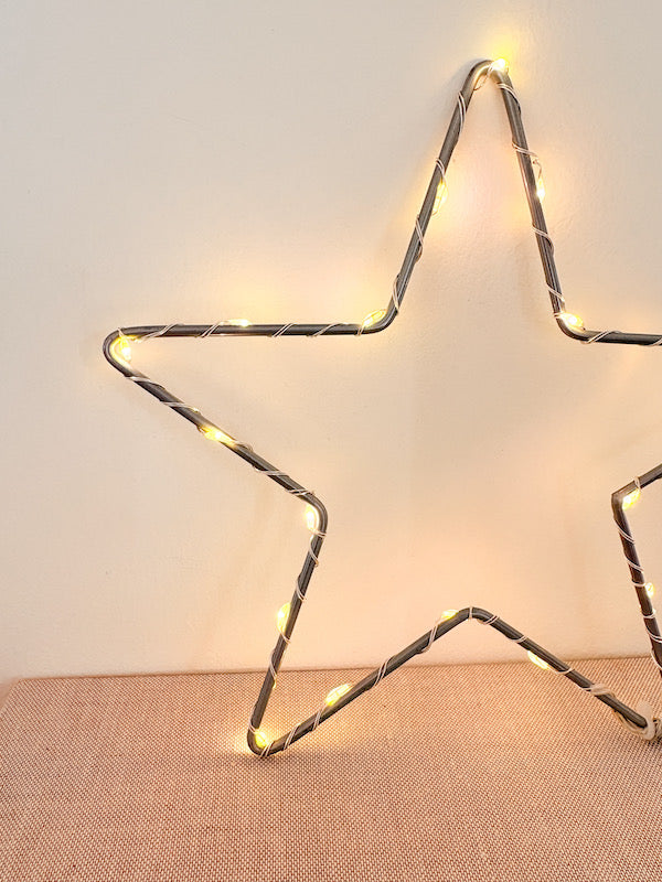 Grey LED light-up star