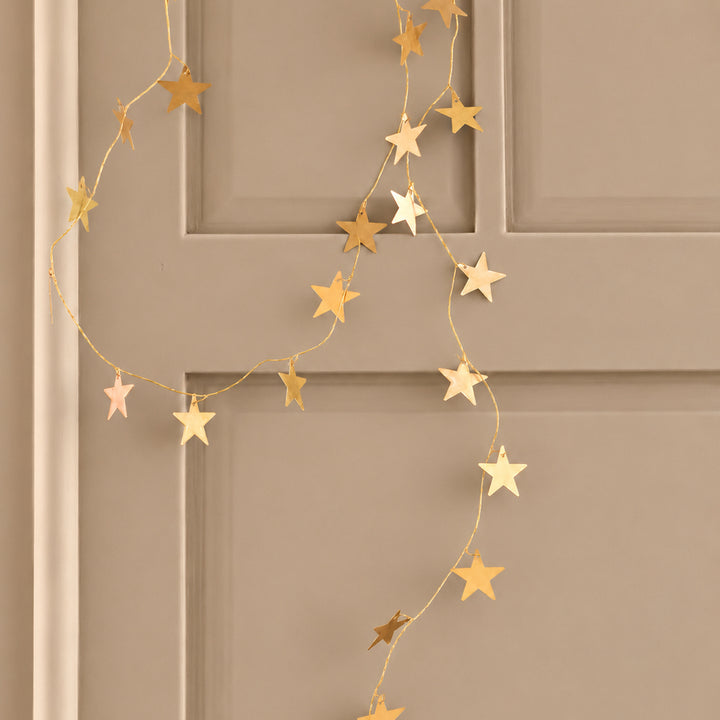 Guirlande d'étoiles en laiton