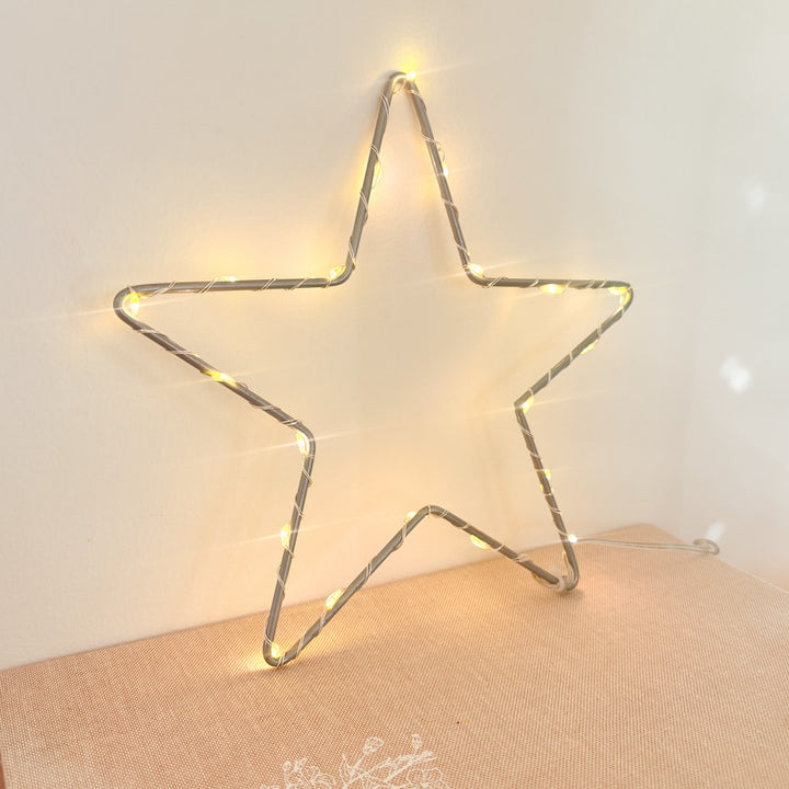 Grey LED light-up star