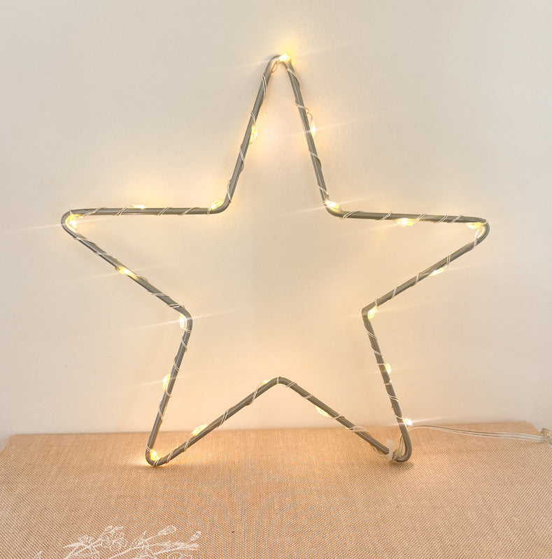 Grey LED light-up star
