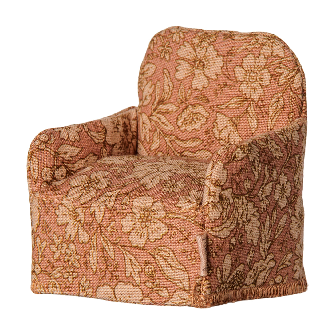 Fauteuil fleuri rose Maileg