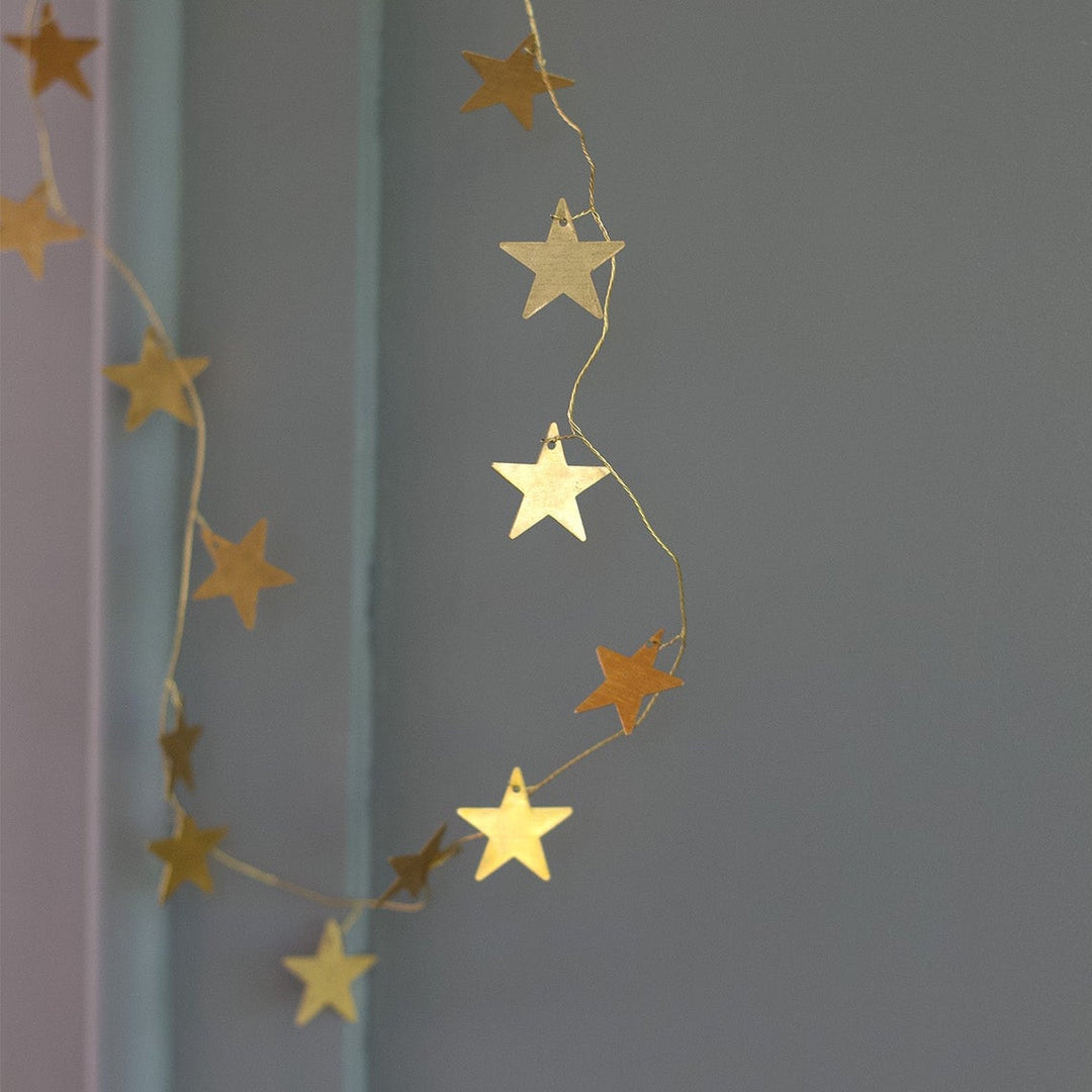 Guirlande d'étoiles en laiton