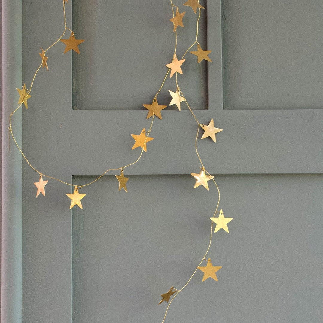 Guirlande d'étoiles en laiton